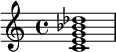 C dominant septiem kleine none