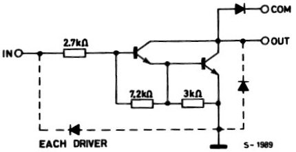 Schema van darlington paar per kanaal