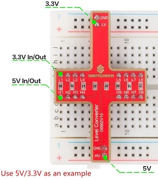 Breadboard levelshifter