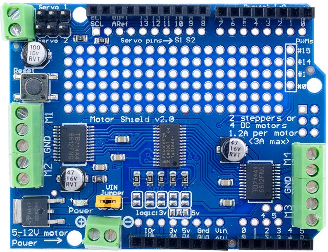 Mosfet motor driver shield