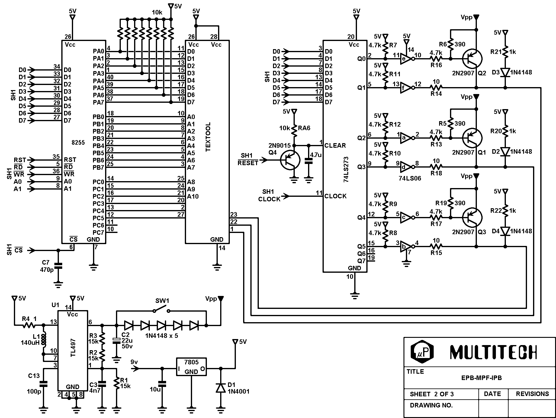 8255 and leds