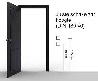 Schakelaar hoogte