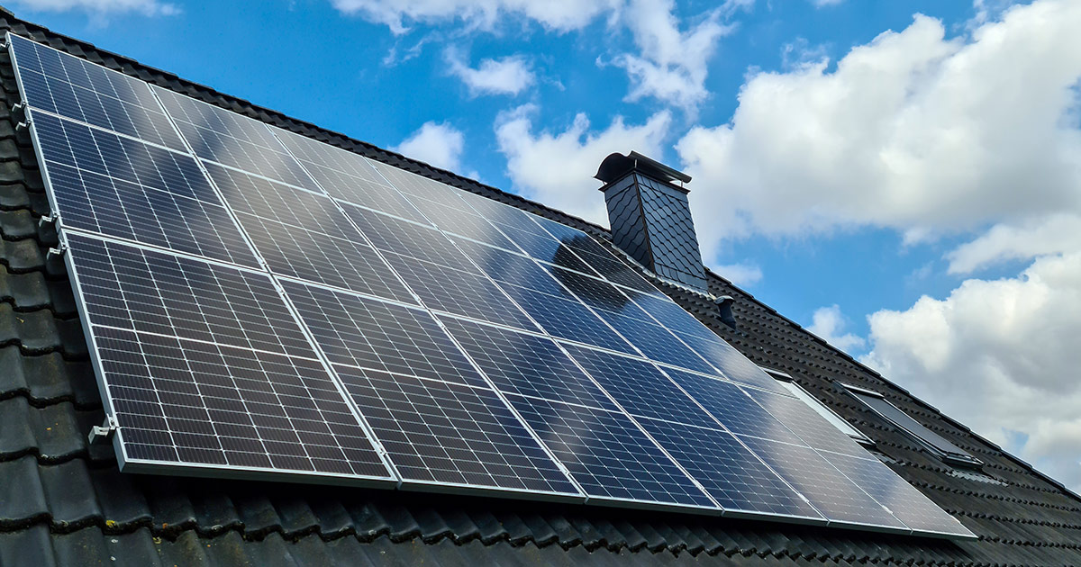 Zonnepanelen op dak