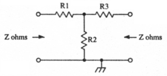 Designing passive attenuator networks