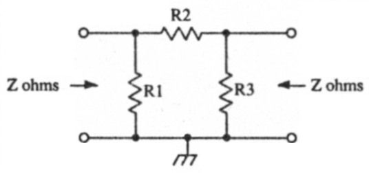 Designing passive attenuator networks