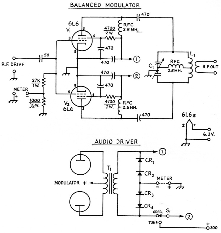 Balanced modulator single SSB Transmission