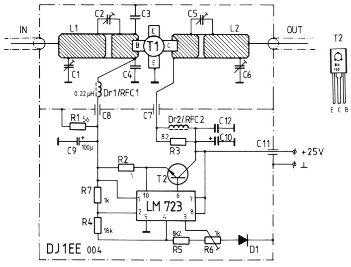 som deuropening Ophef 10 W Linearverstärker für das 23-cm-Band