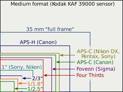 Sensorsizes overlay