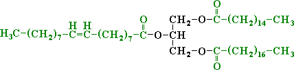 De algemene structuurformule van triglyceriden