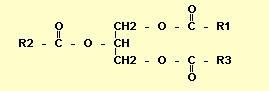 Schematische structuurformule van vet